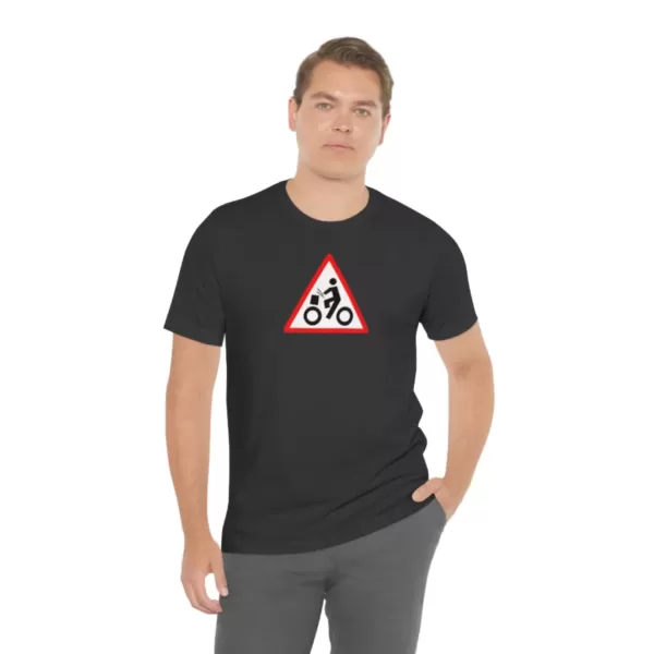 The Road Drummer Logo Warning T-Shirt