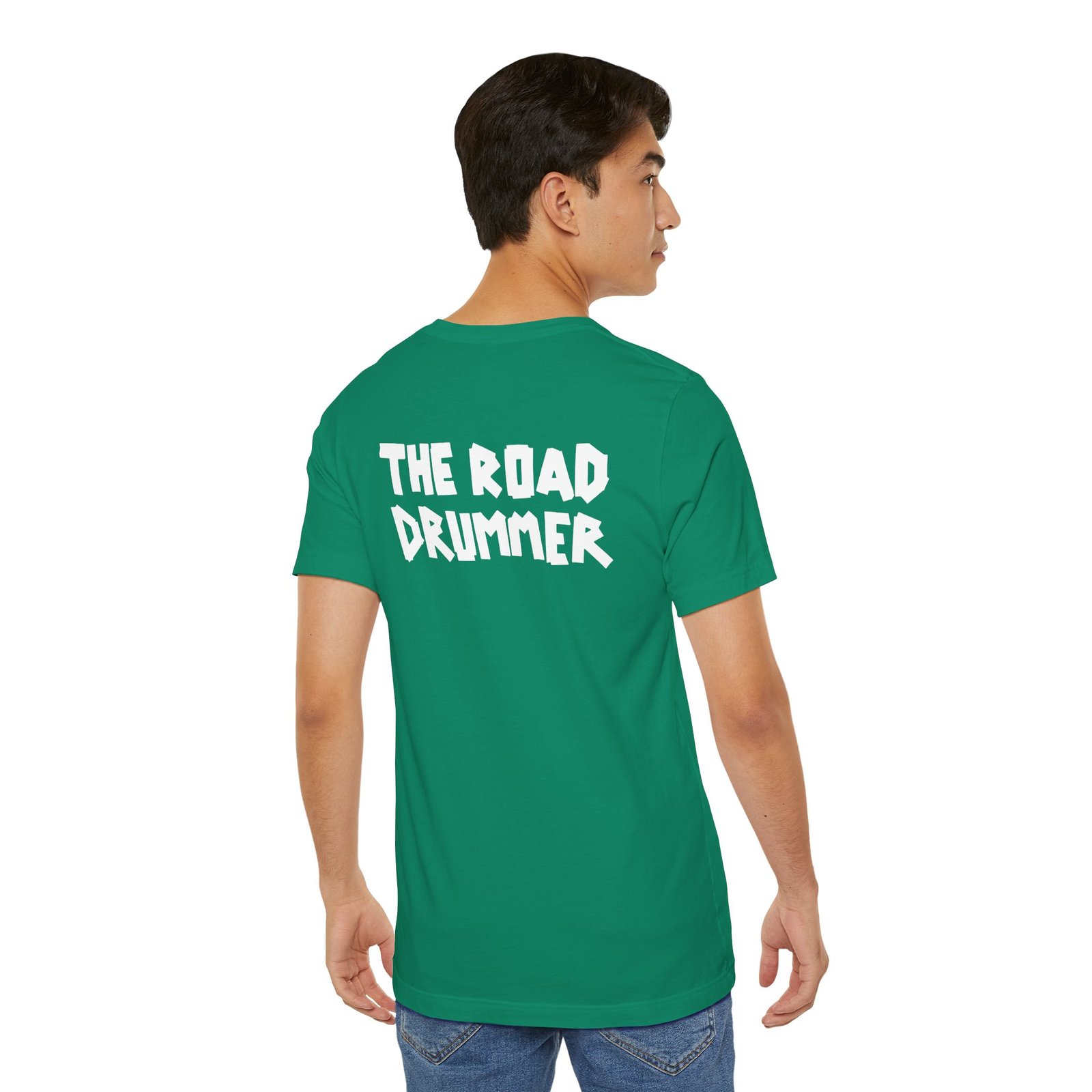 Electrical Tape Name BACK - The Road Drummer Logo T-Shirt - Image 54