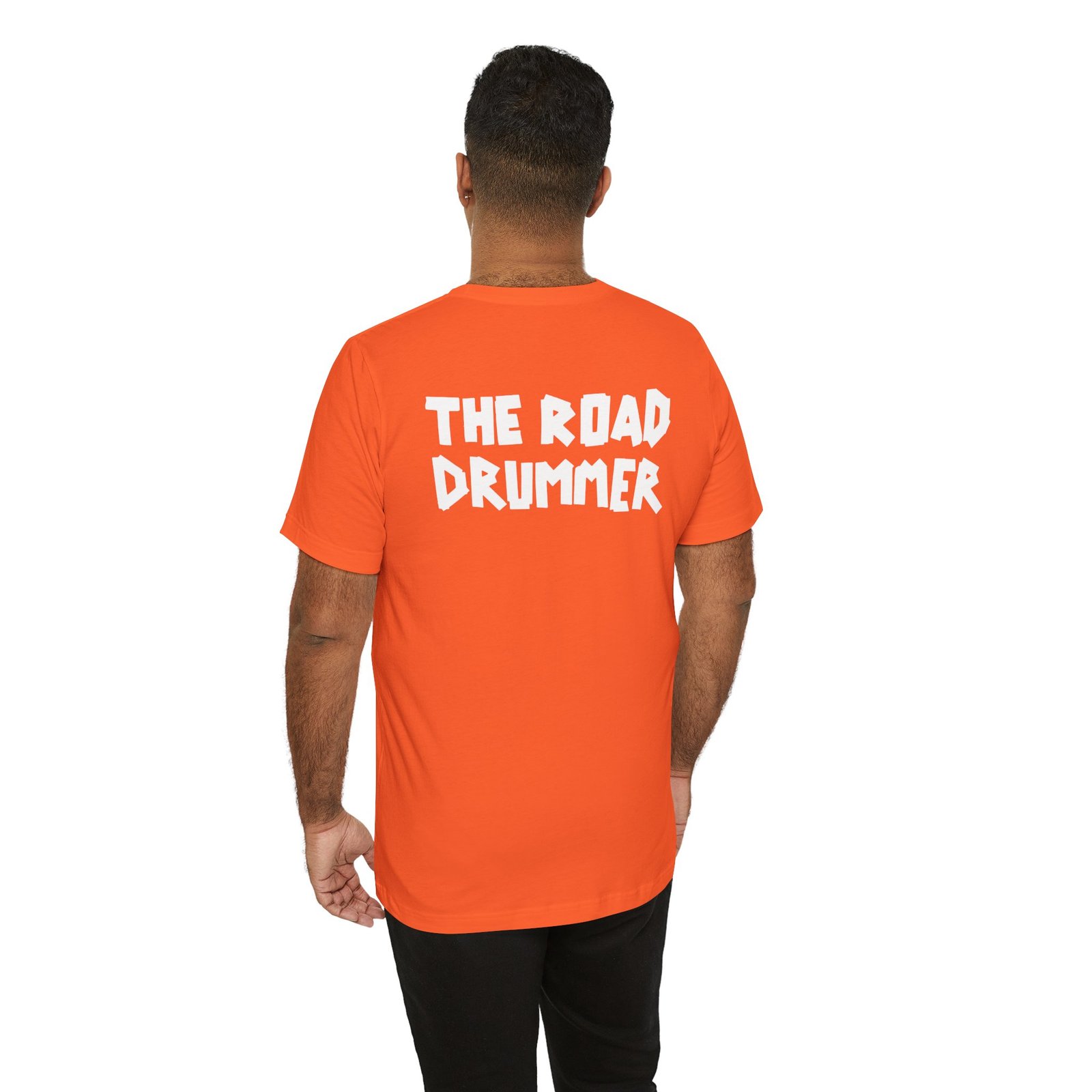 Electrical Tape Name BACK - The Road Drummer Logo T-Shirt - Image 12