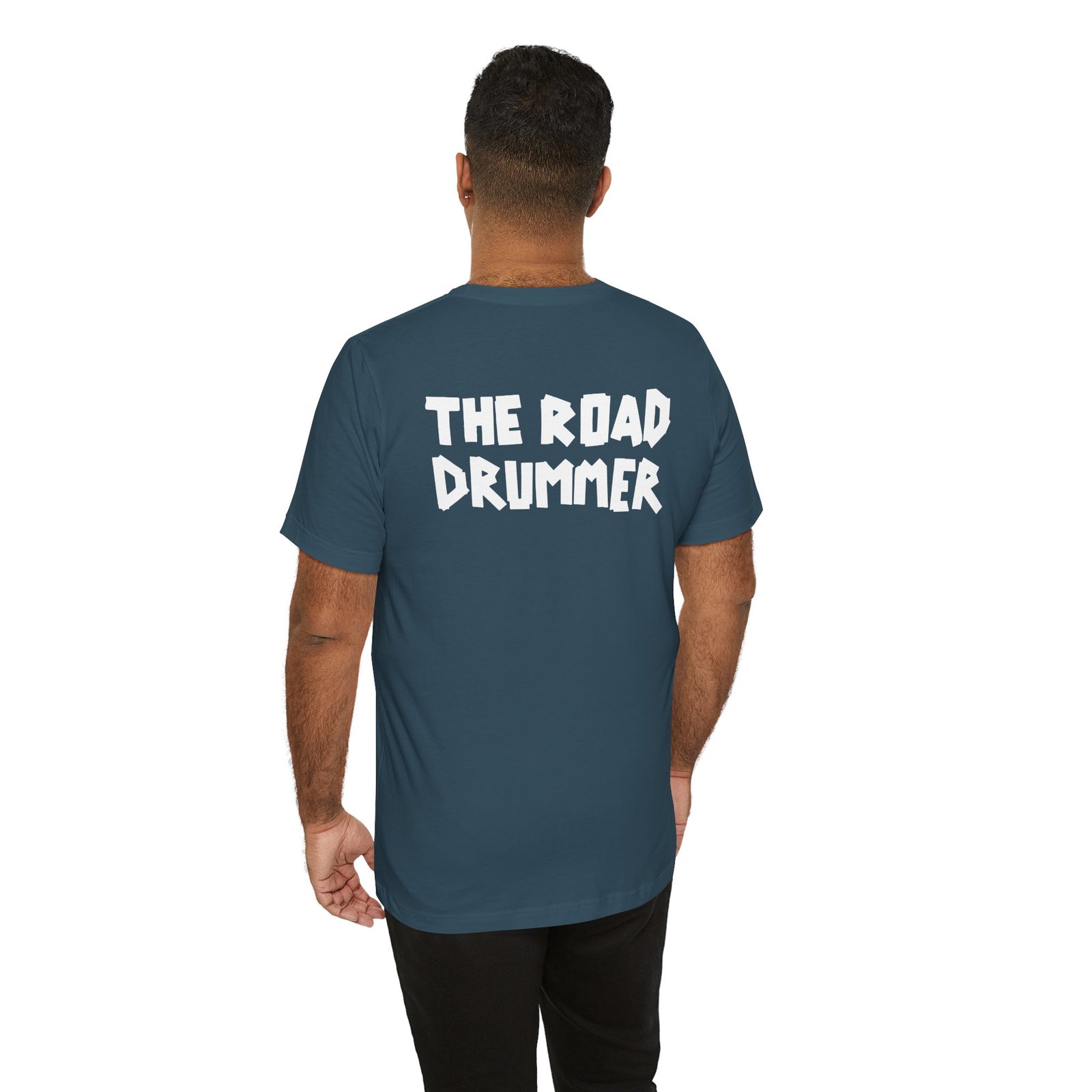 Electrical Tape Name BACK - The Road Drummer Logo T-Shirt - Image 62
