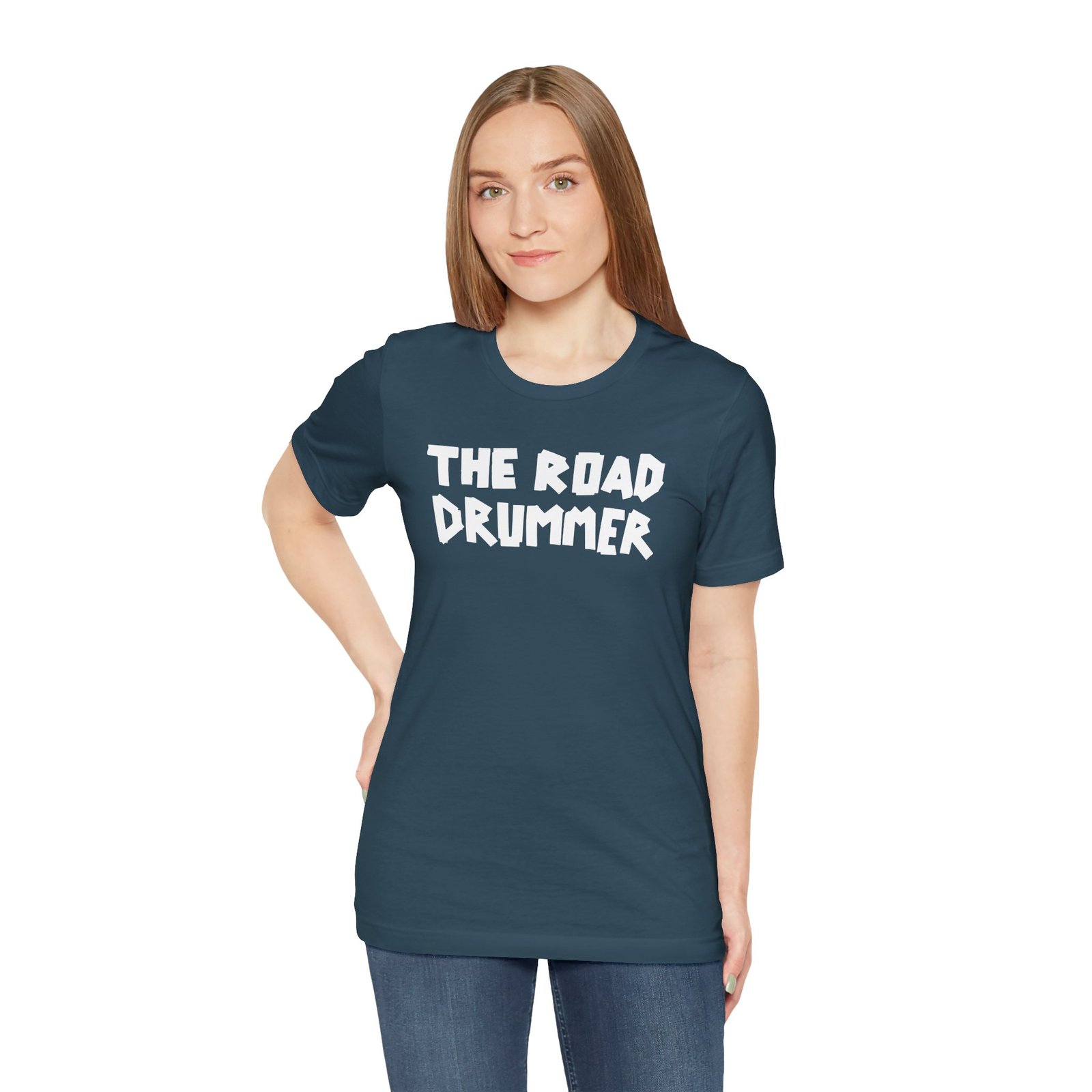 Electrical Tape Name - The Road Drummer Logo T-Shirt - Image 63