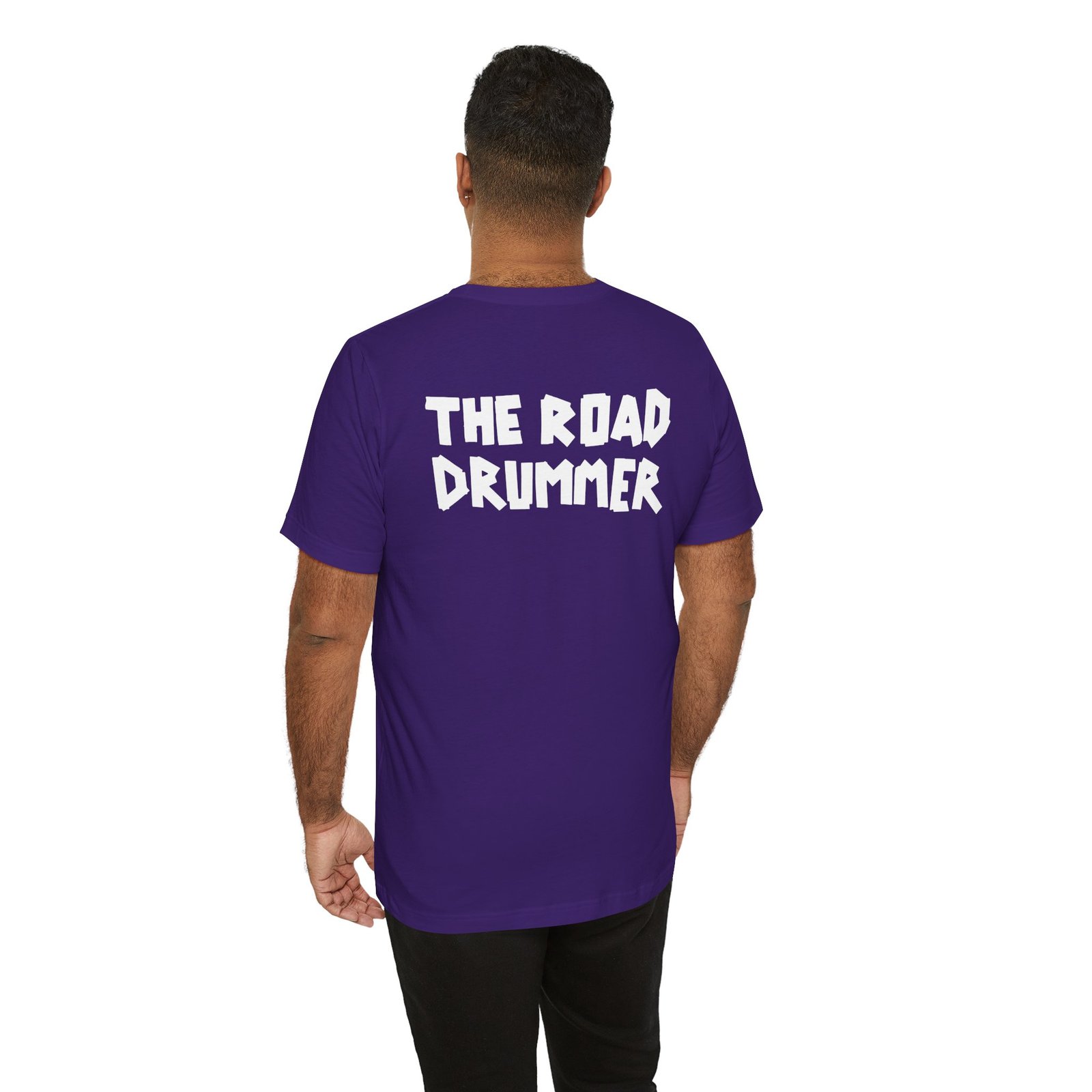 Electrical Tape Name BACK - The Road Drummer Logo T-Shirt - Image 84