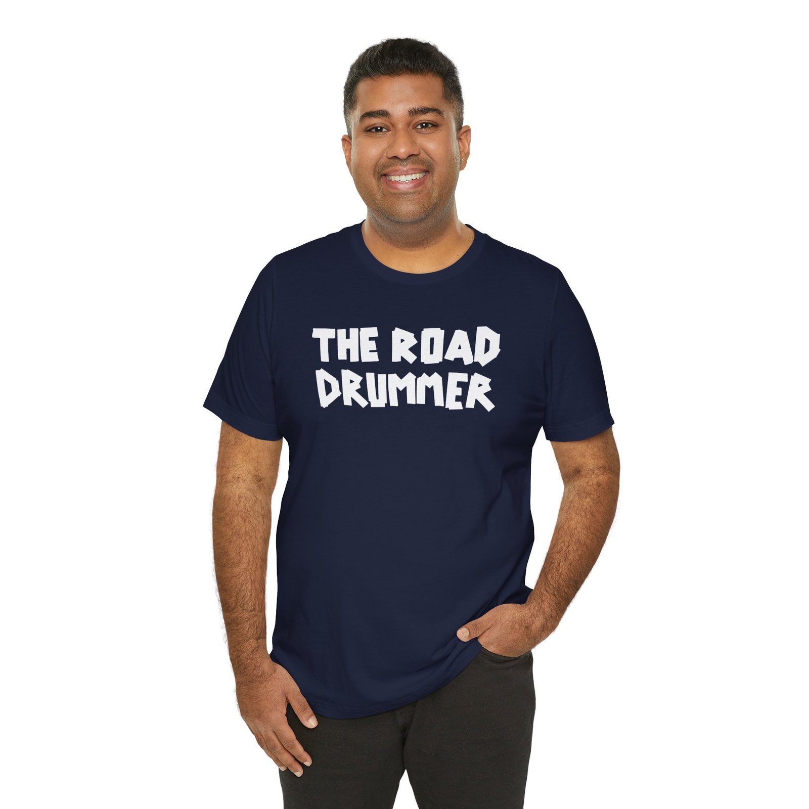 Electrical Tape Name - The Road Drummer Logo T-Shirt - Image 69