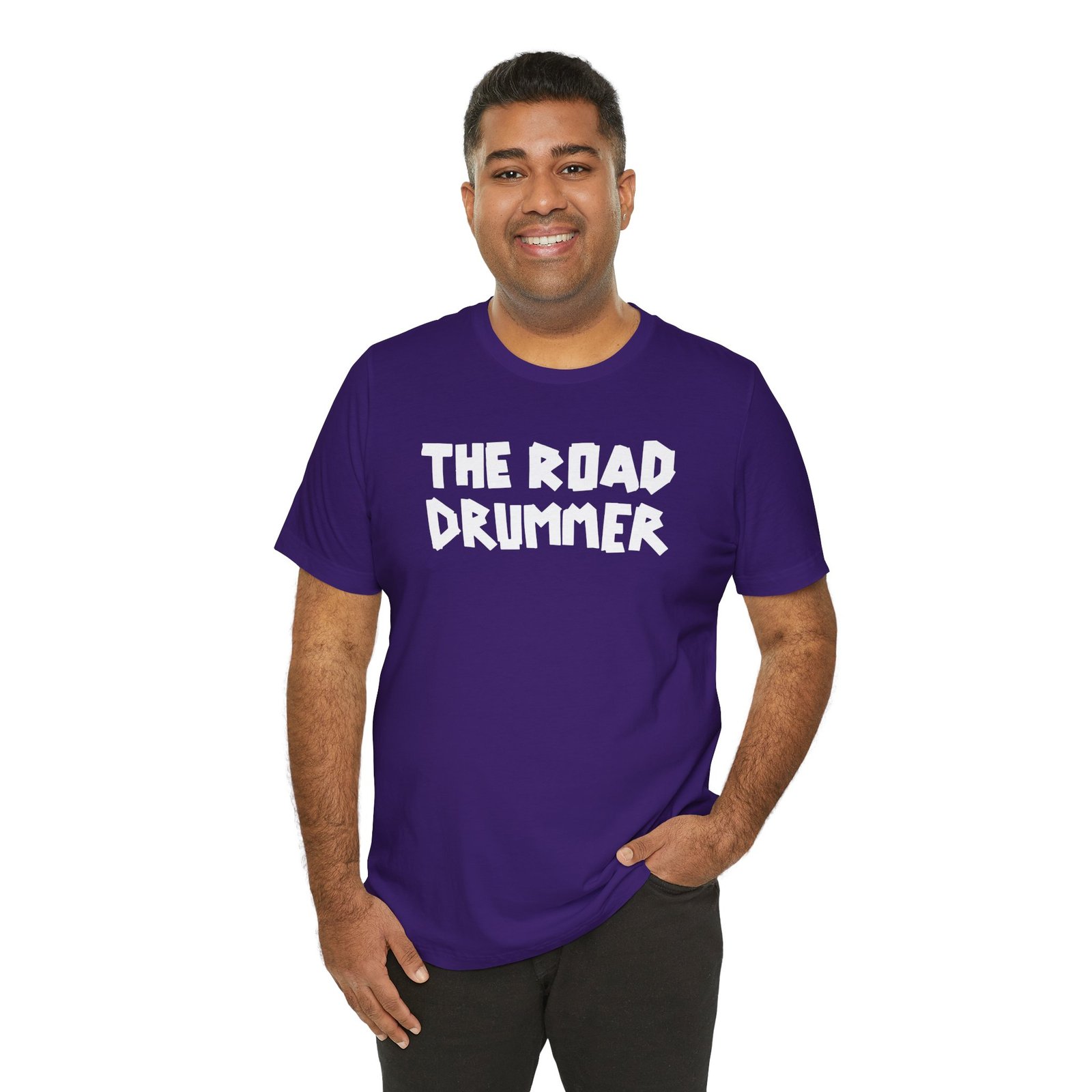 Electrical Tape Name - The Road Drummer Logo T-Shirt - Image 77