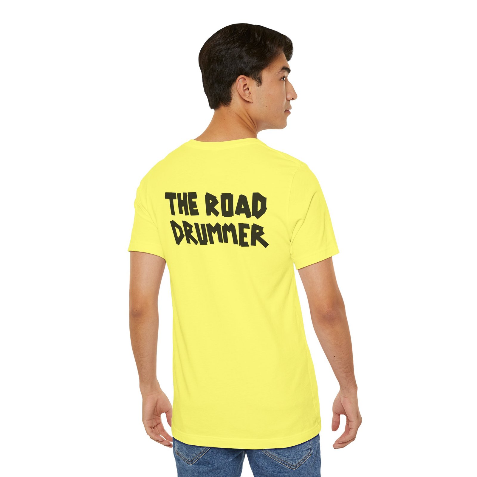 Electrical Tape Name BACK - The Road Drummer Logo T-Shirt - Image 35