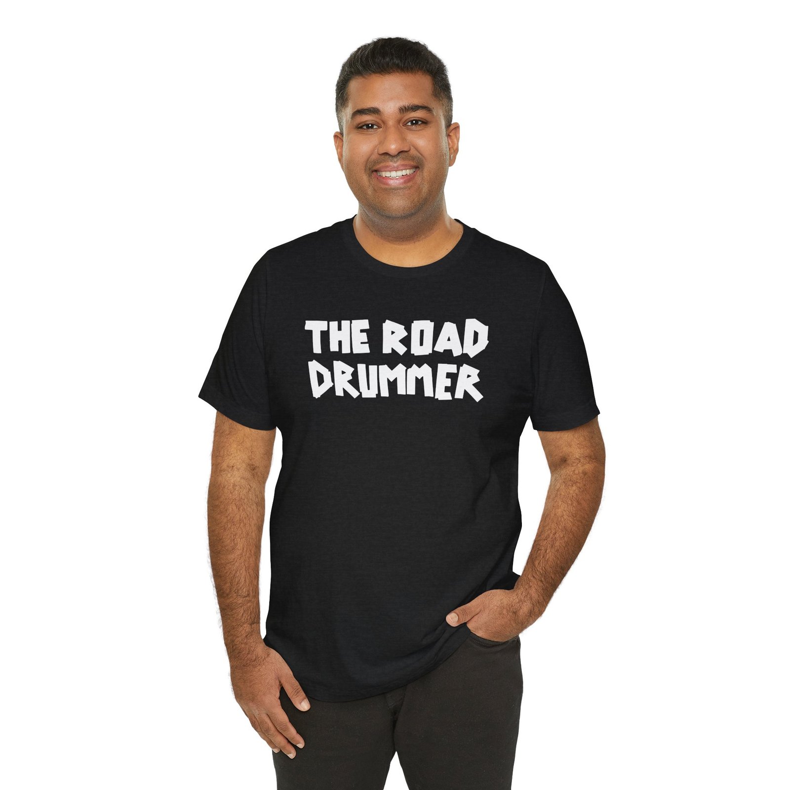 Electrical Tape Name - The Road Drummer Logo T-Shirt - Image 29