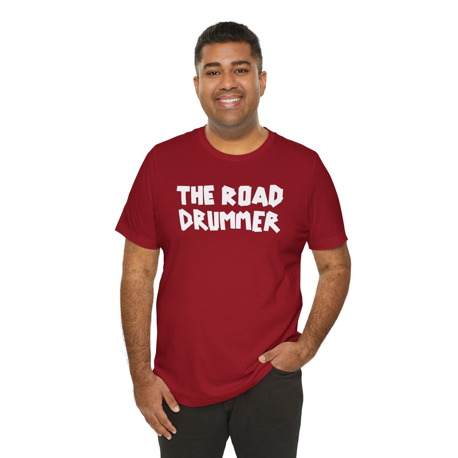 Electrical Tape Name - The Road Drummer Logo T-Shirt - Image 85