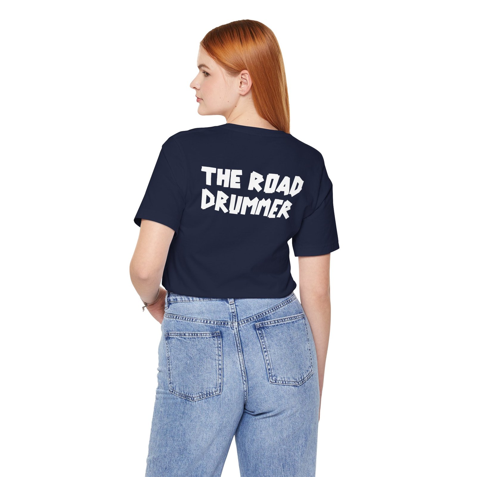 Electrical Tape Name BACK - The Road Drummer Logo T-Shirt - Image 77