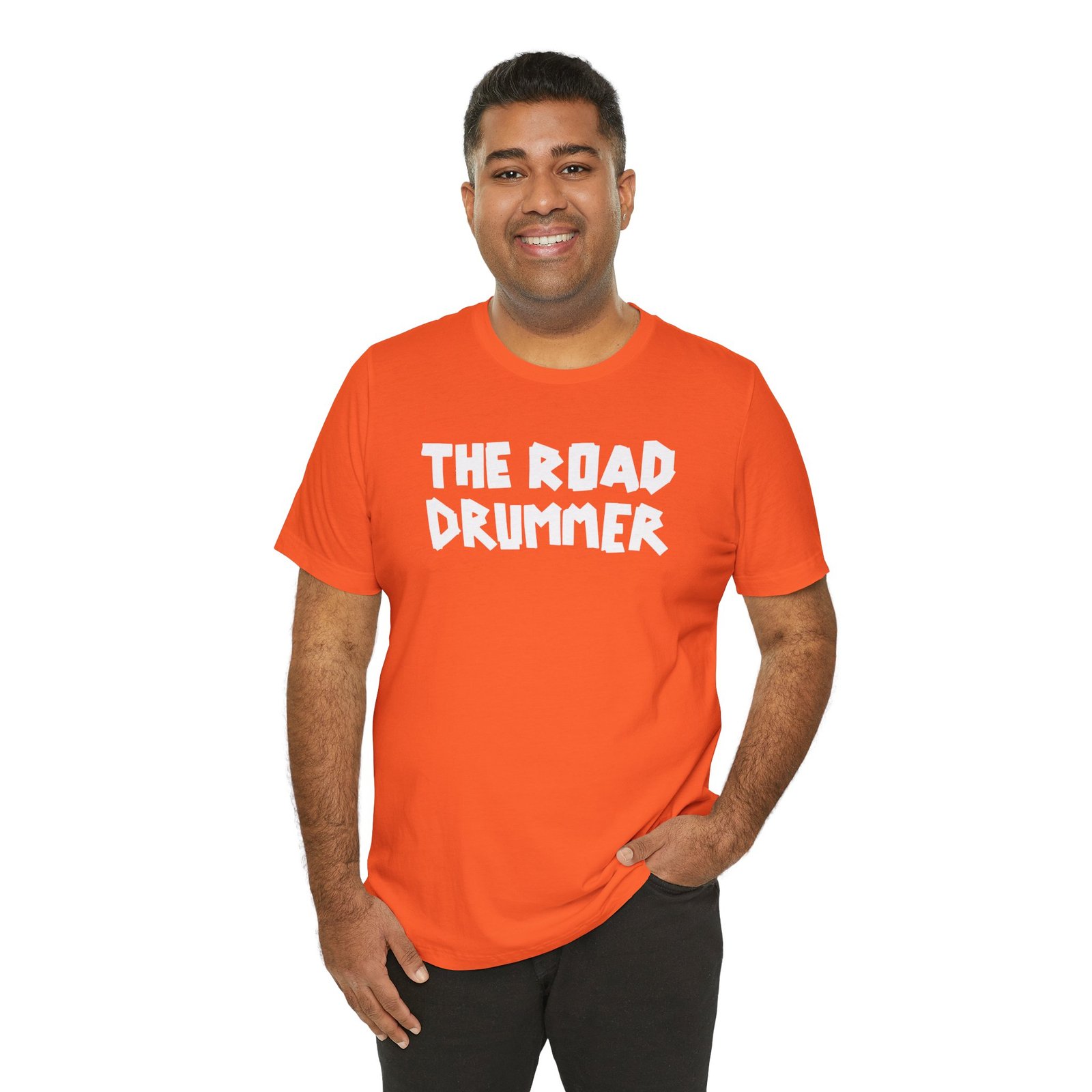 Electrical Tape Name - The Road Drummer Logo T-Shirt - Image 14