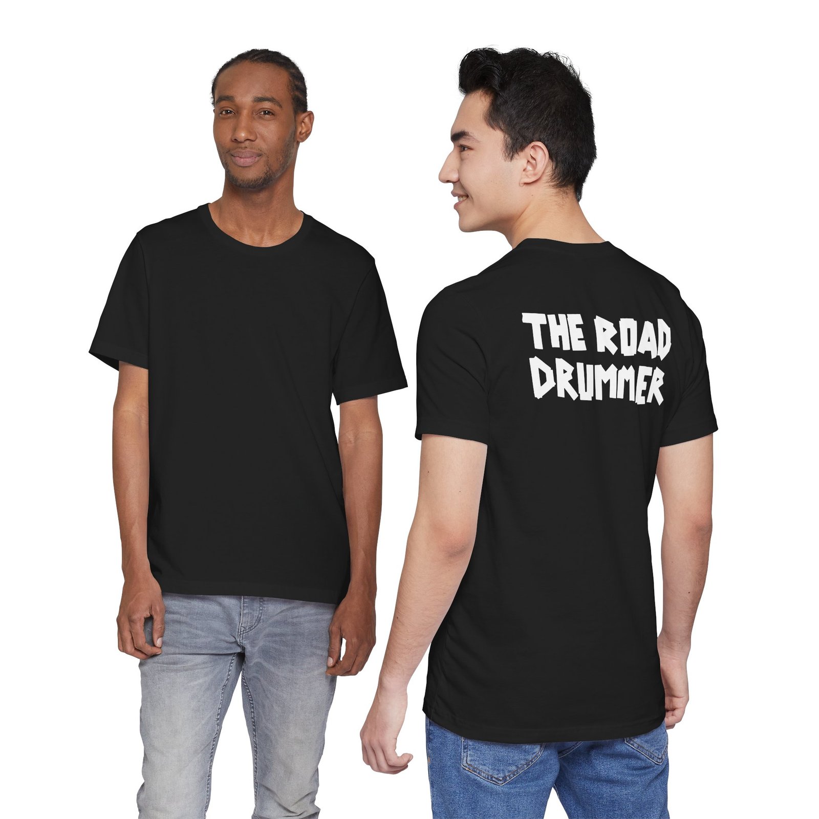 Electrical Tape Name BACK - The Road Drummer Logo T-Shirt - Image 20